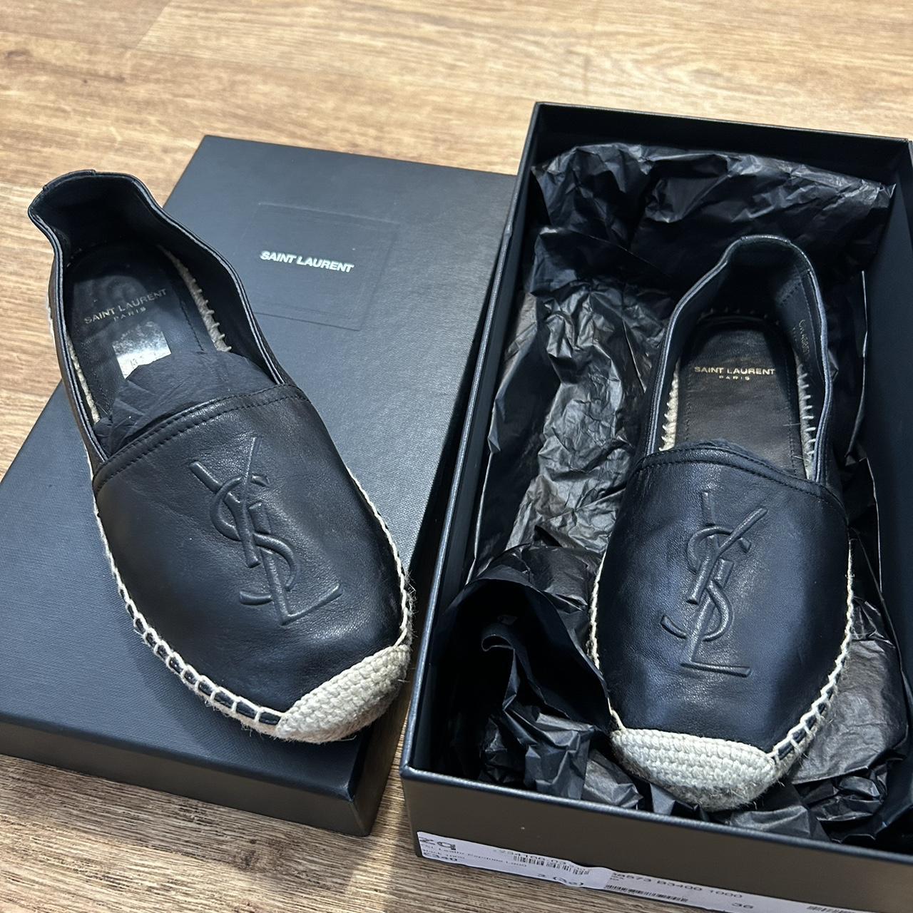 Saint laurent black store espadrilles