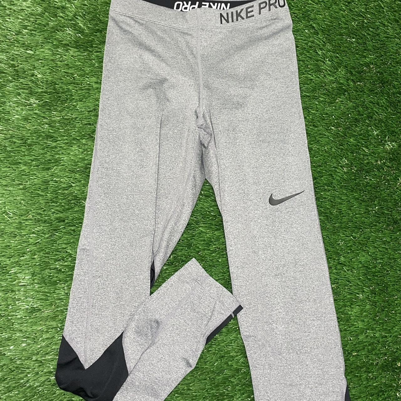 womens nike leggings grey