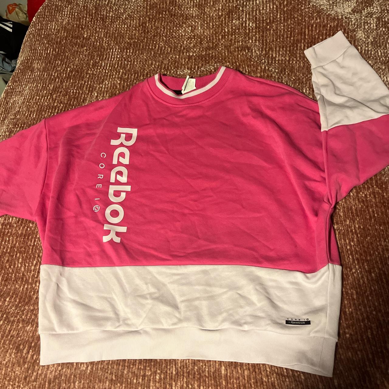 Reebok discount pink sweatshirt