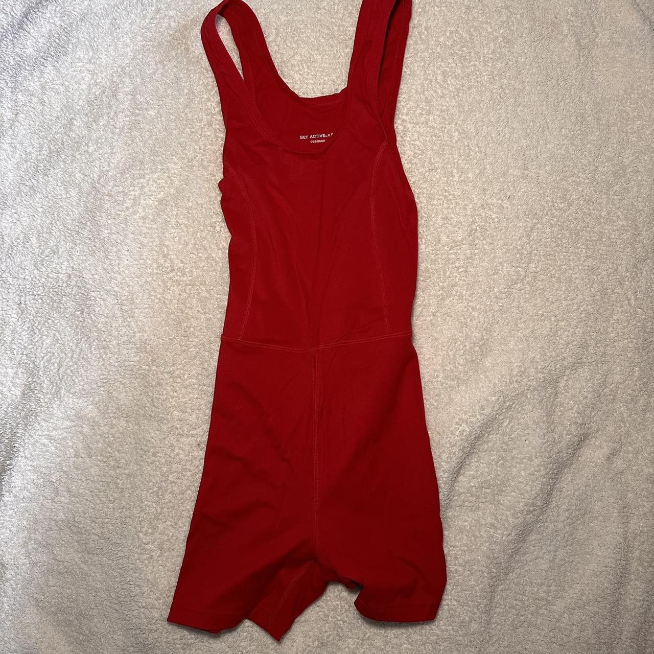 Set active shortysuit in apple Size small Worn 1 time Depop
