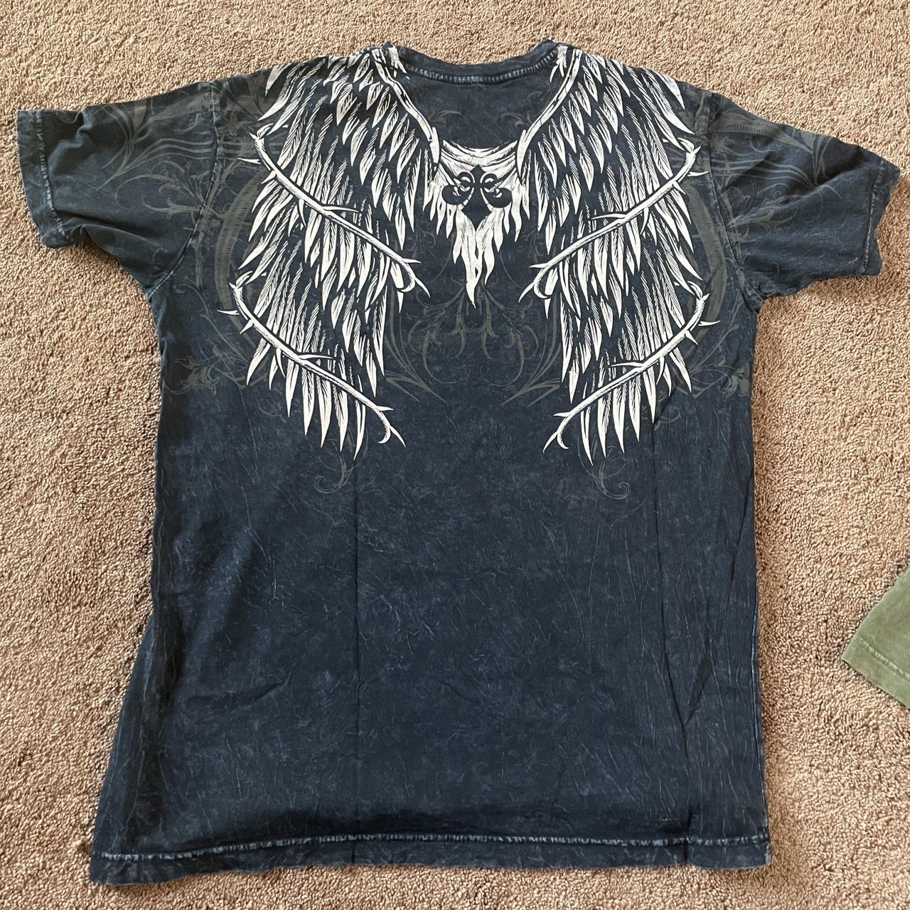 Affliction Shirt Hard Asf Like New Mens Medium Depop