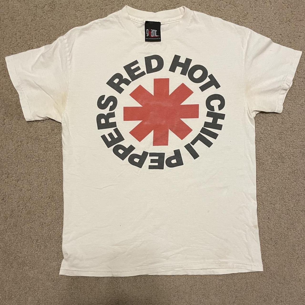 VINTAGE red hot chili peppers giant tag shirt...