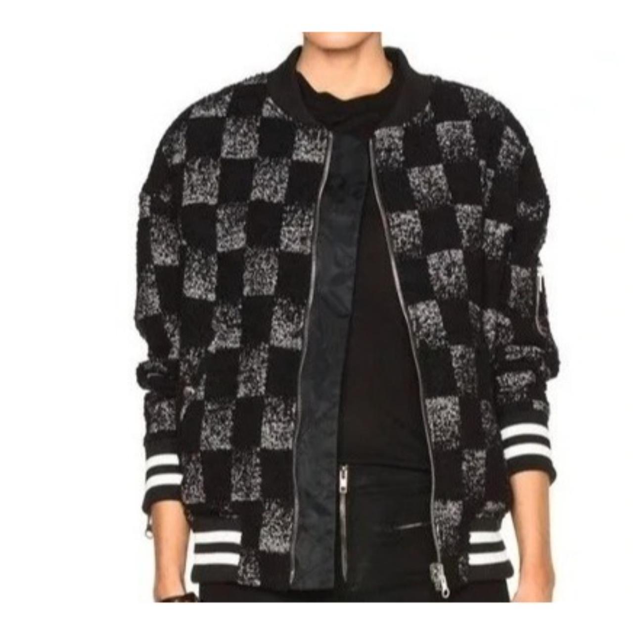 Women's Black and Grey Jacket Depop