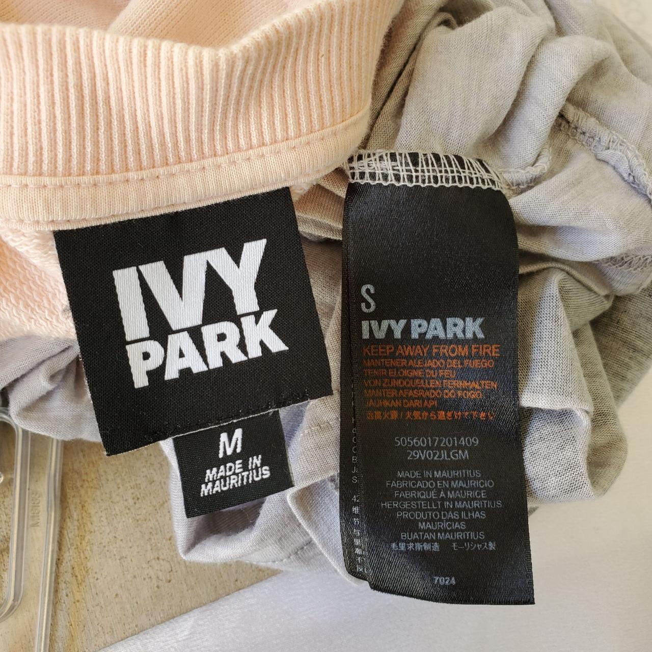 Ivy Park Logo Pink Sweatshirt Gray Logo Sleeveless... - Depop