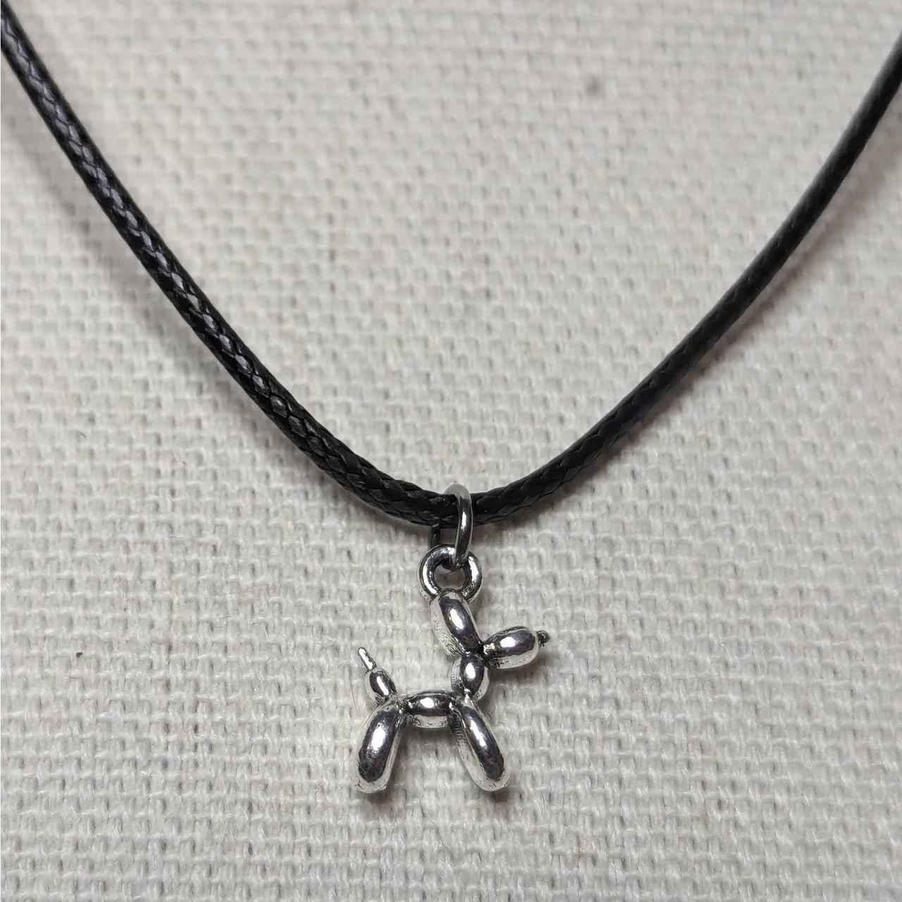 Tiny Balloon Animal Dog Cute Necklace. Charms are... - Depop