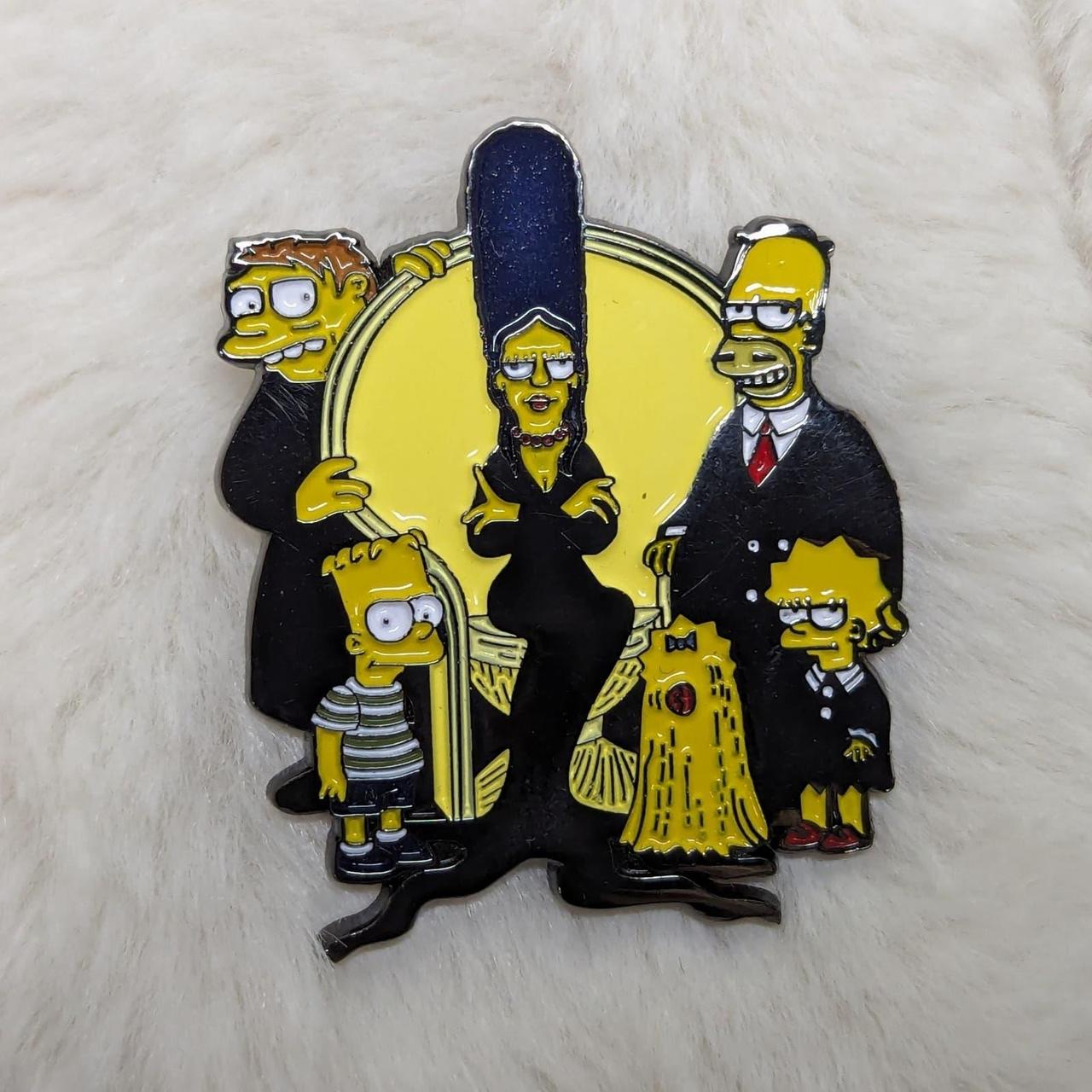 The Simpsons x The Addams Family Wednesday Enamel... - Depop