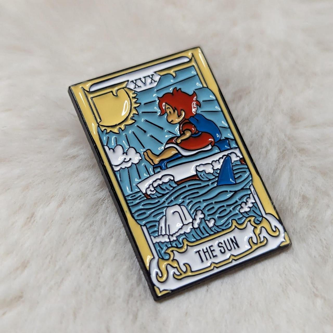 Ponyo Studio Ghibli The Sun Tarot Card Enamel Pin... - Depop