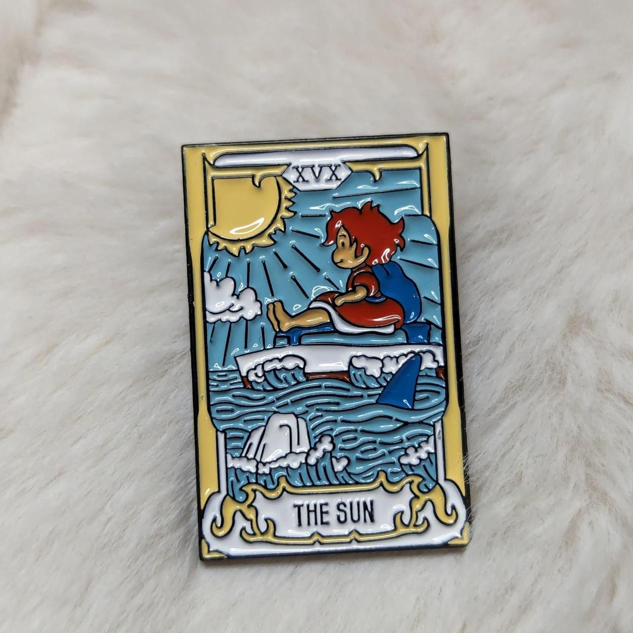 Ponyo Studio Ghibli The Sun Tarot Card Enamel Pin... - Depop