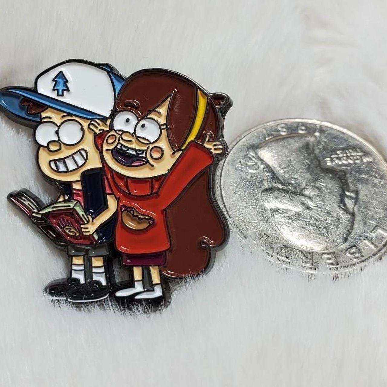 Gravity Falls Mabel and Dipper Pines enamel pin... - Depop