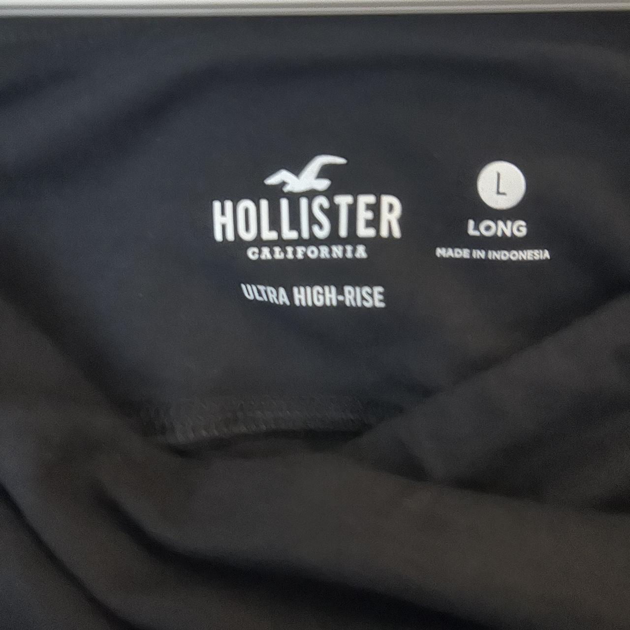 hollister ultra high rise black flare leggings - Depop