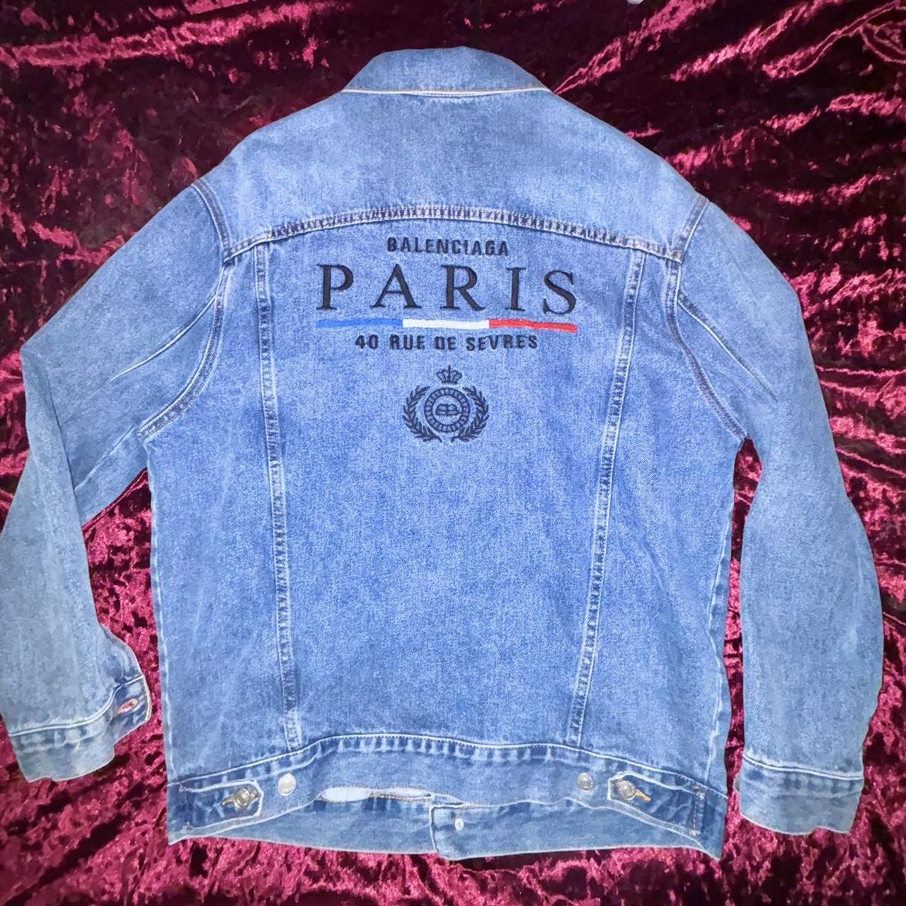 Clothing Balenciaga Paris Denim Jacket Balenciaga Oversized Denim - Main Image