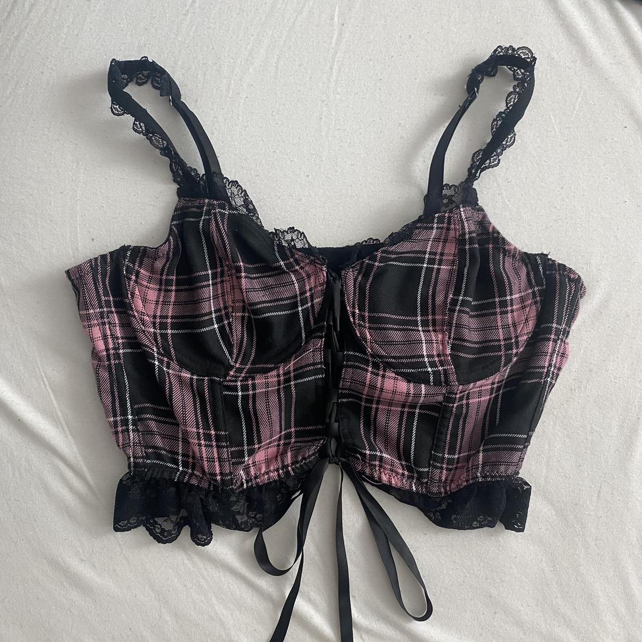 Authentic Dolls Kill Widow Lace Bustier Crop Top In Depop