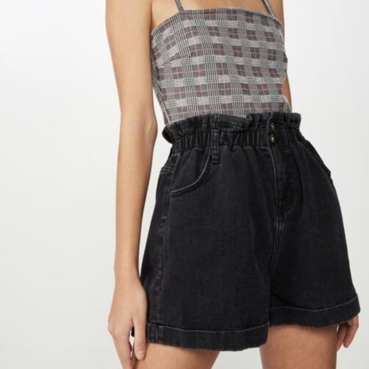 Factorie black denim shorts, size 6, perfect... Depop