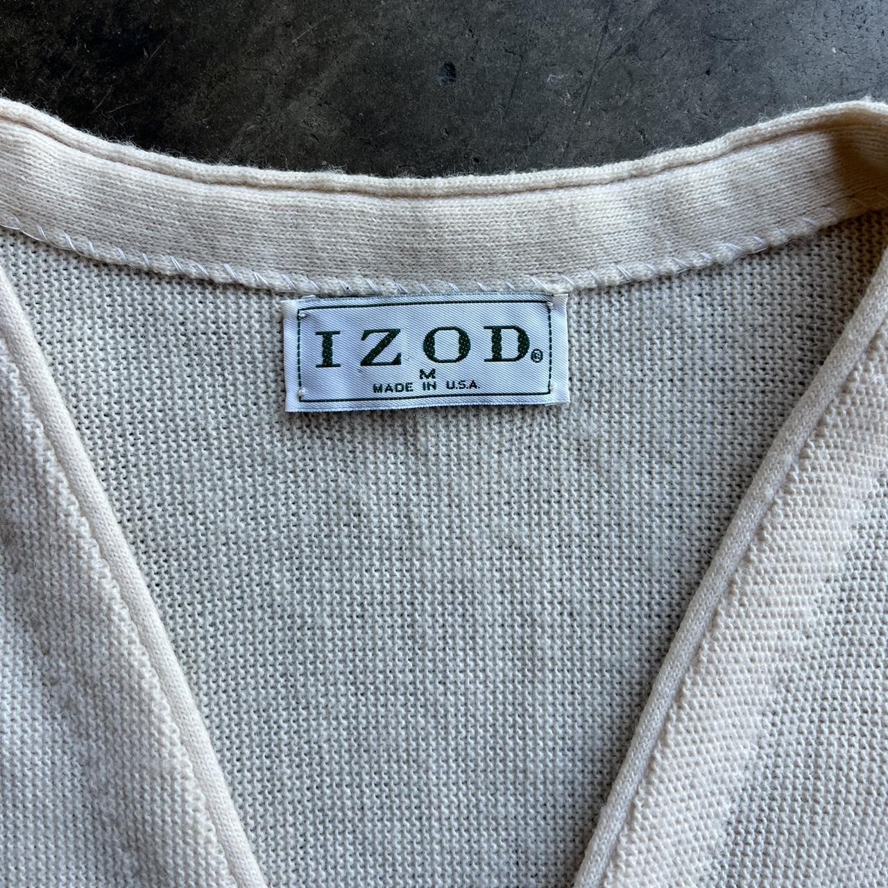 vintage 90s Made in USA IZOD cardigan size medium... - Depop