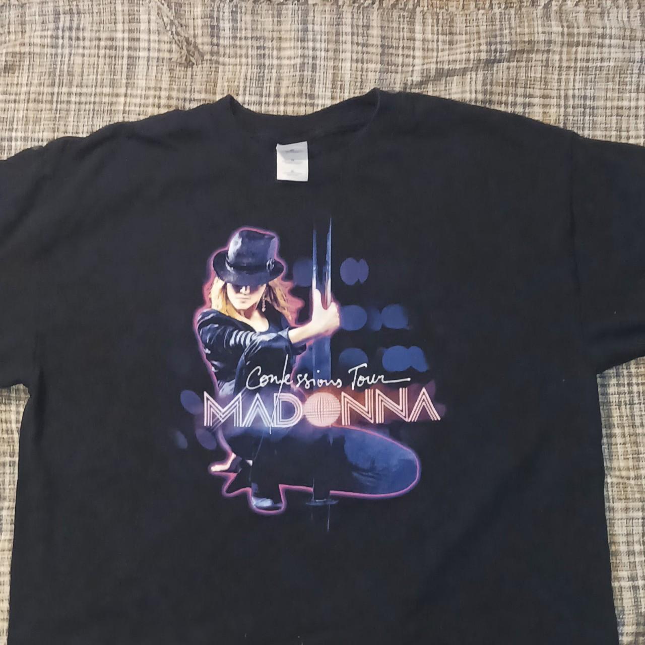 2006 Vintage MADONNA Confessions Tour Tee Black L / マドンナ