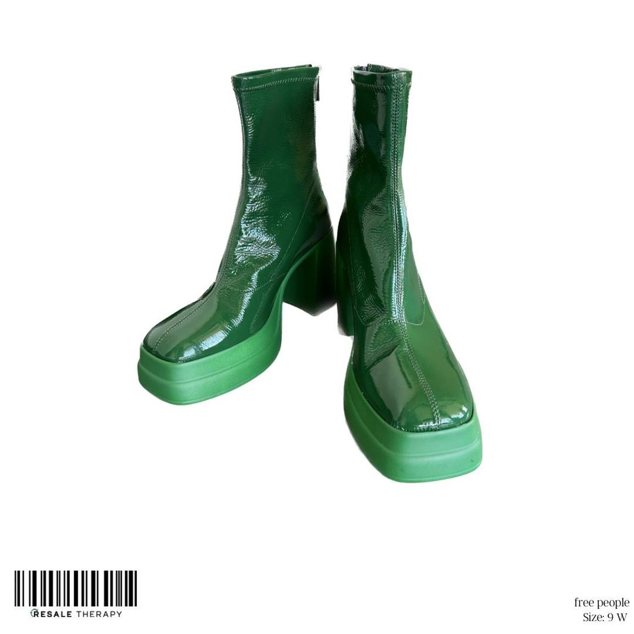 Free people sales green boots