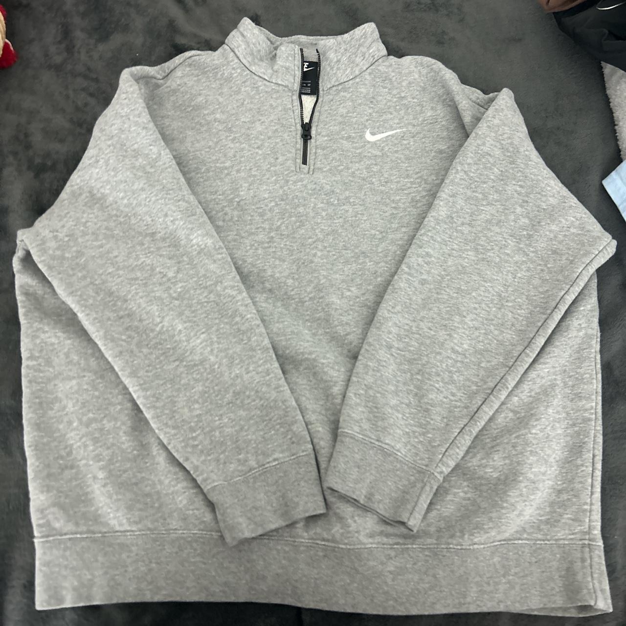 light grey nike zip up