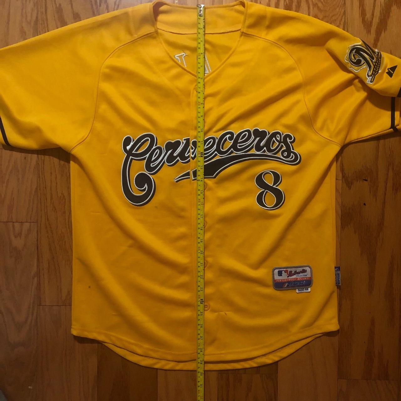 Majestic MLB Authentic Ryan Braun Milwaukee Brewers - Depop