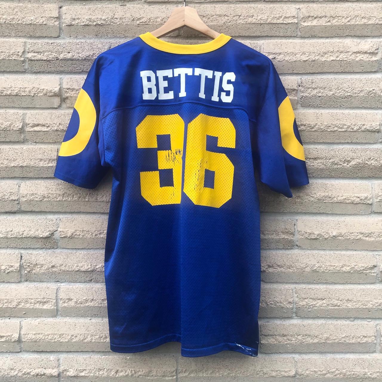 Vintage 60s NFL Rams Jersey Shirt 3/4 Sleeves - Depop