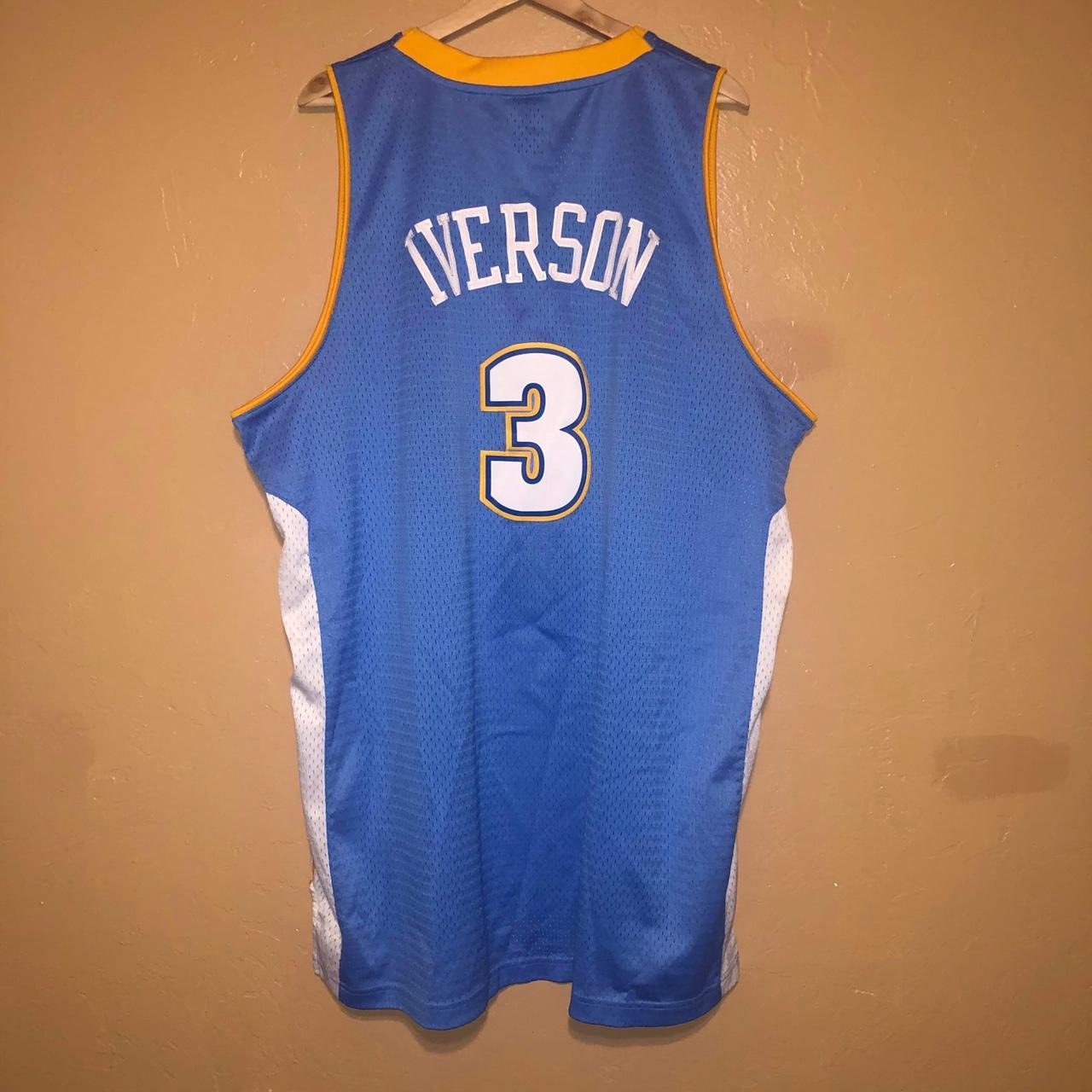 Vintage Nuggets Allen Iverson Jersey NEW WITH - Depop