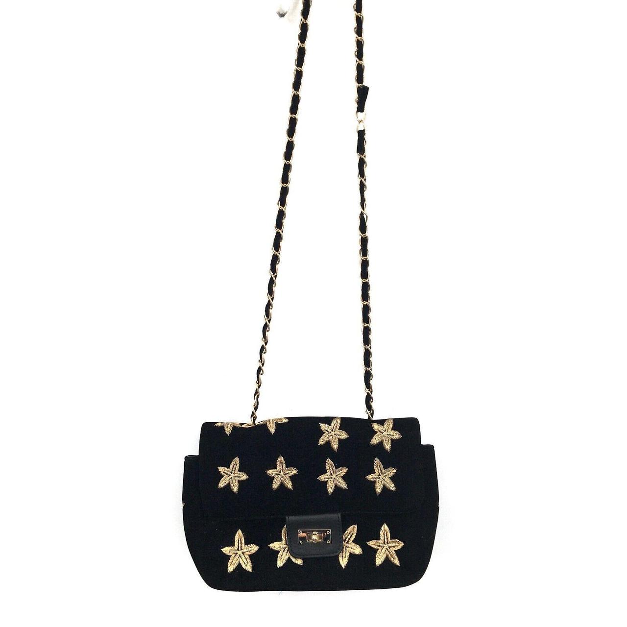 Velvet Women's Black and Gold Bag