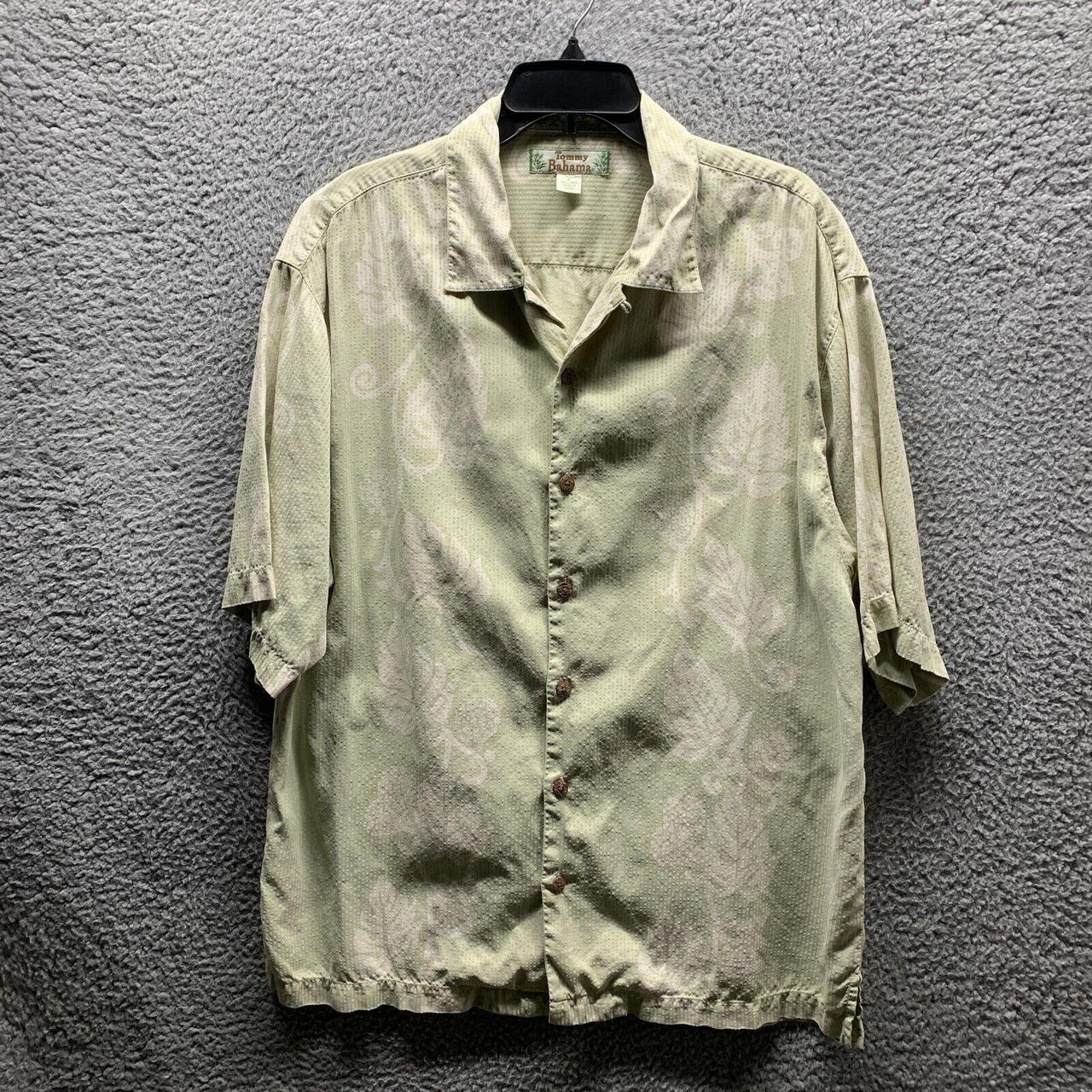 Vintage Tommy Bahama 100% Silk Button Down Shirt 