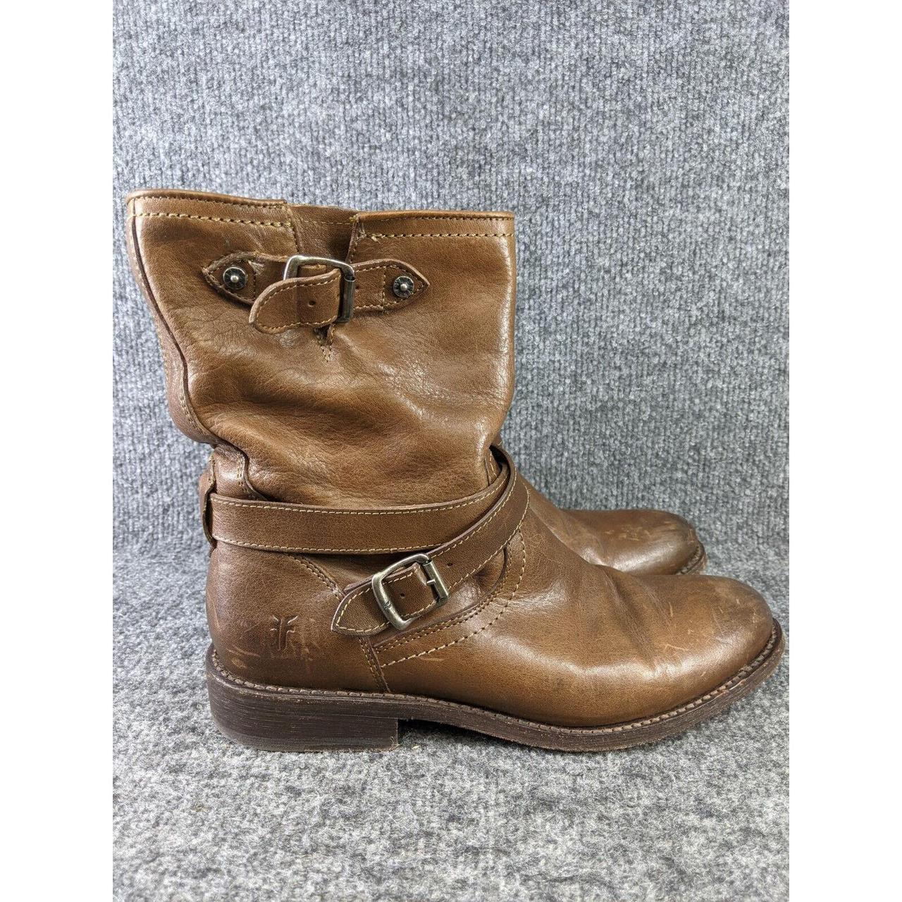 frye brown booties
