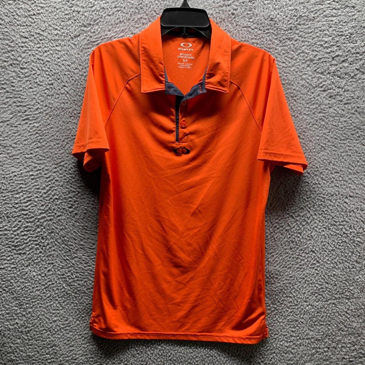 Oakley Men's Orange Polo-shirts | Depop