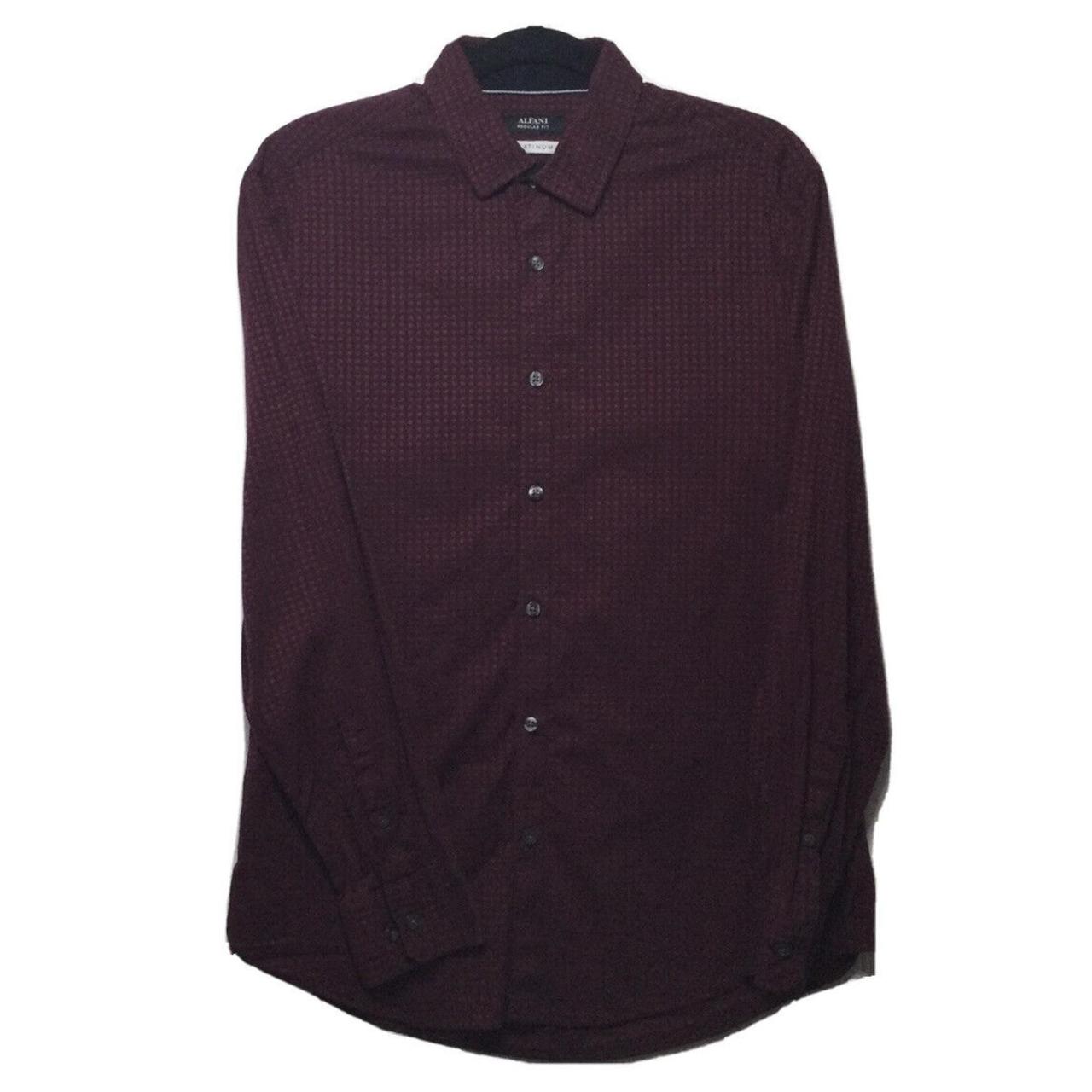 Alfani Men's Burgundy Shirt