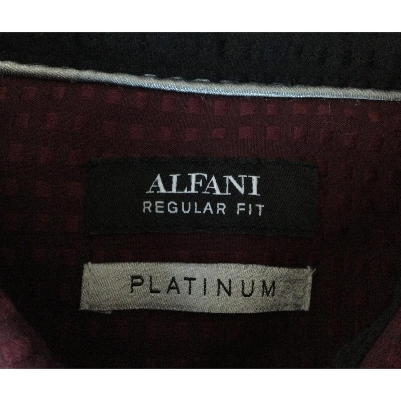 Alfani Men's Burgundy Shirt (3)