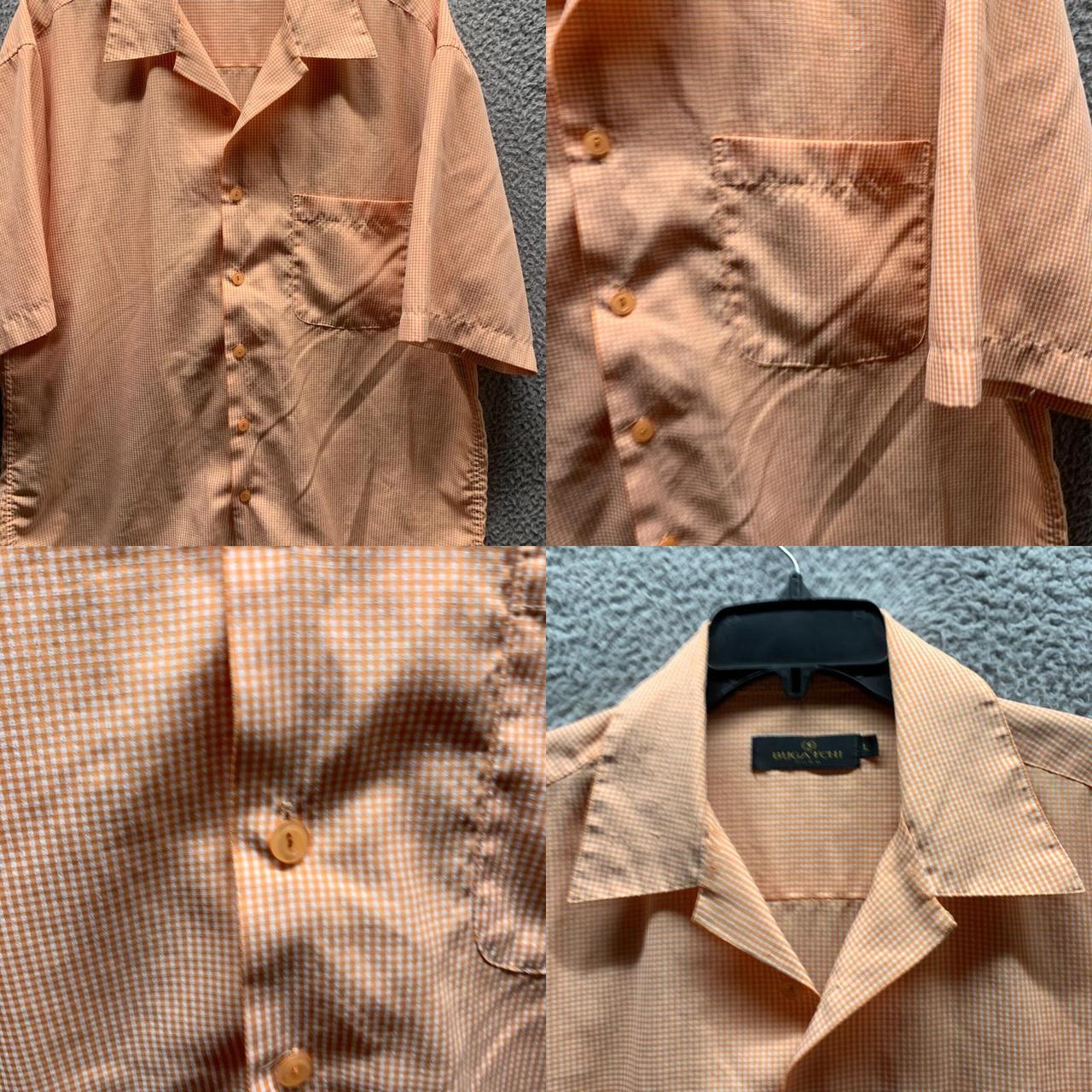 Bugatchi Men's White and Orange Shirt (4)