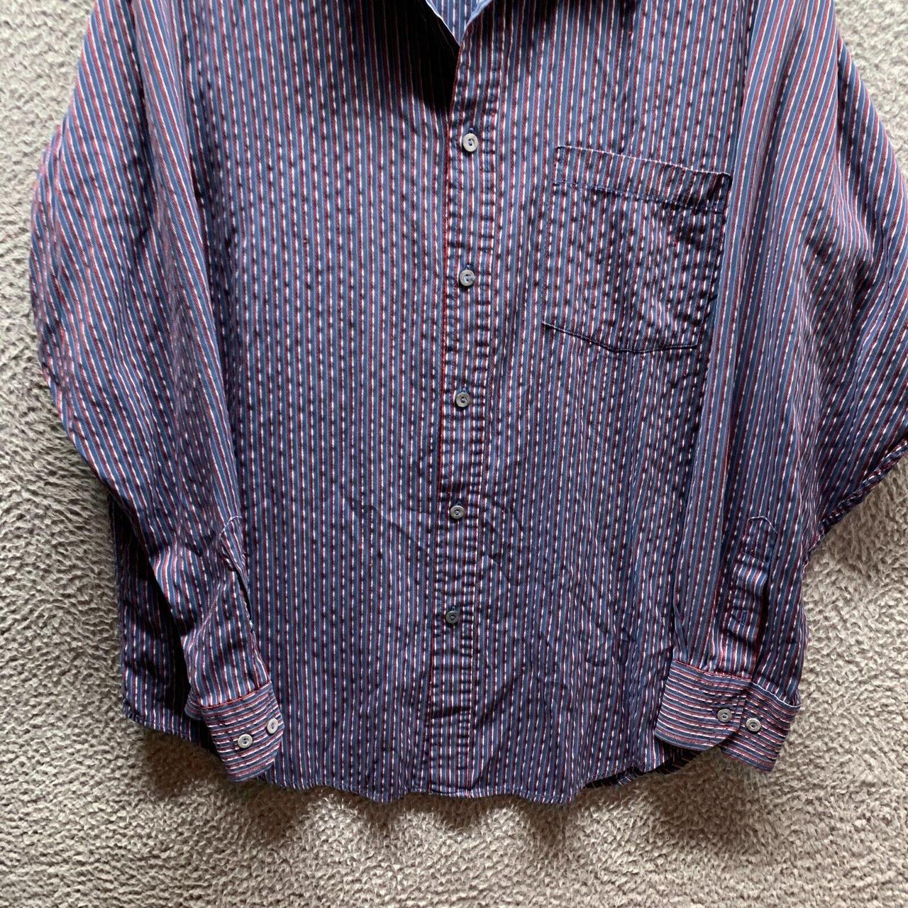 Bugatchi Men's Blue and Red Shirt (3)
