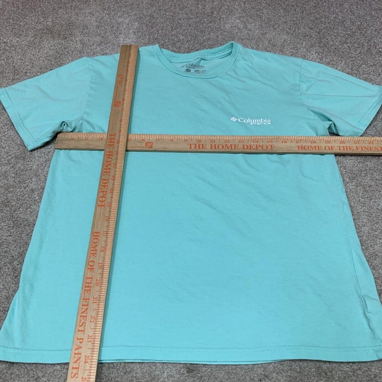 Columbia PFG Tee Teal double sided t shirt for the - Depop