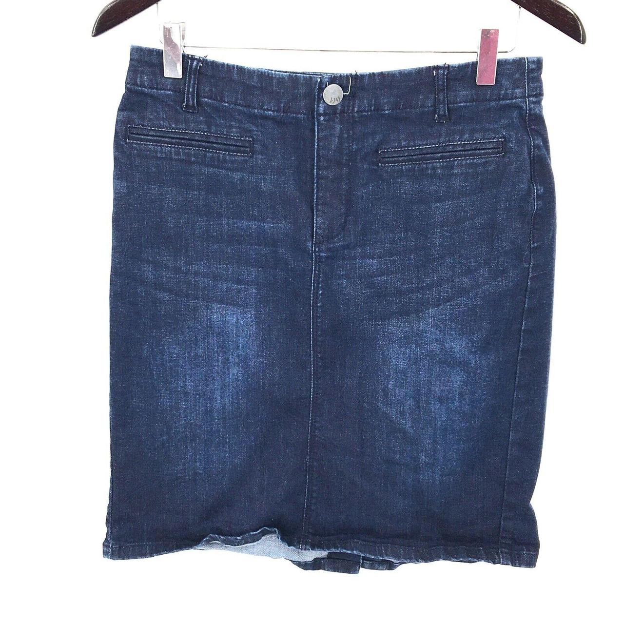 J jill 2025 denim pencil skirt