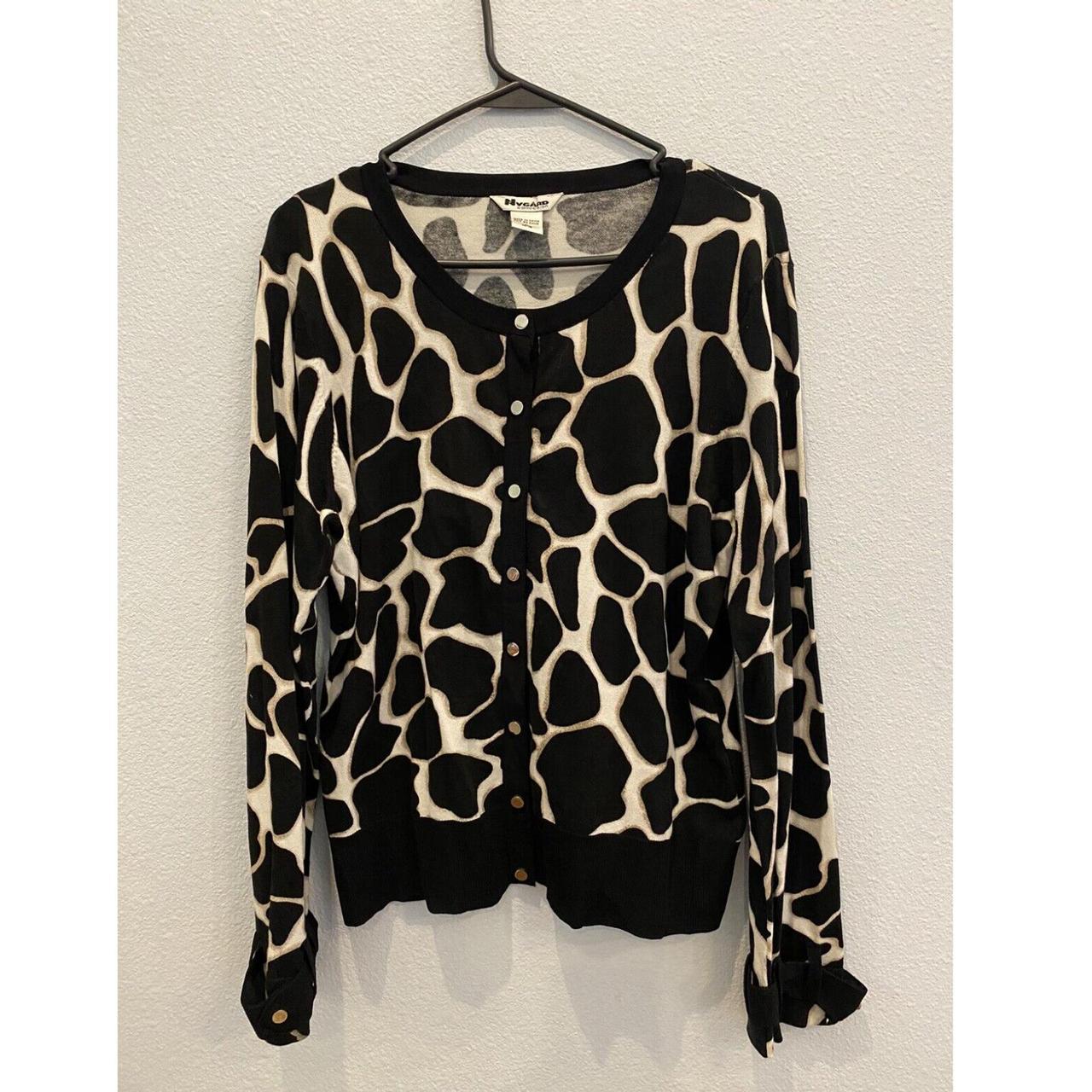 Leopard snap outlet cardigan