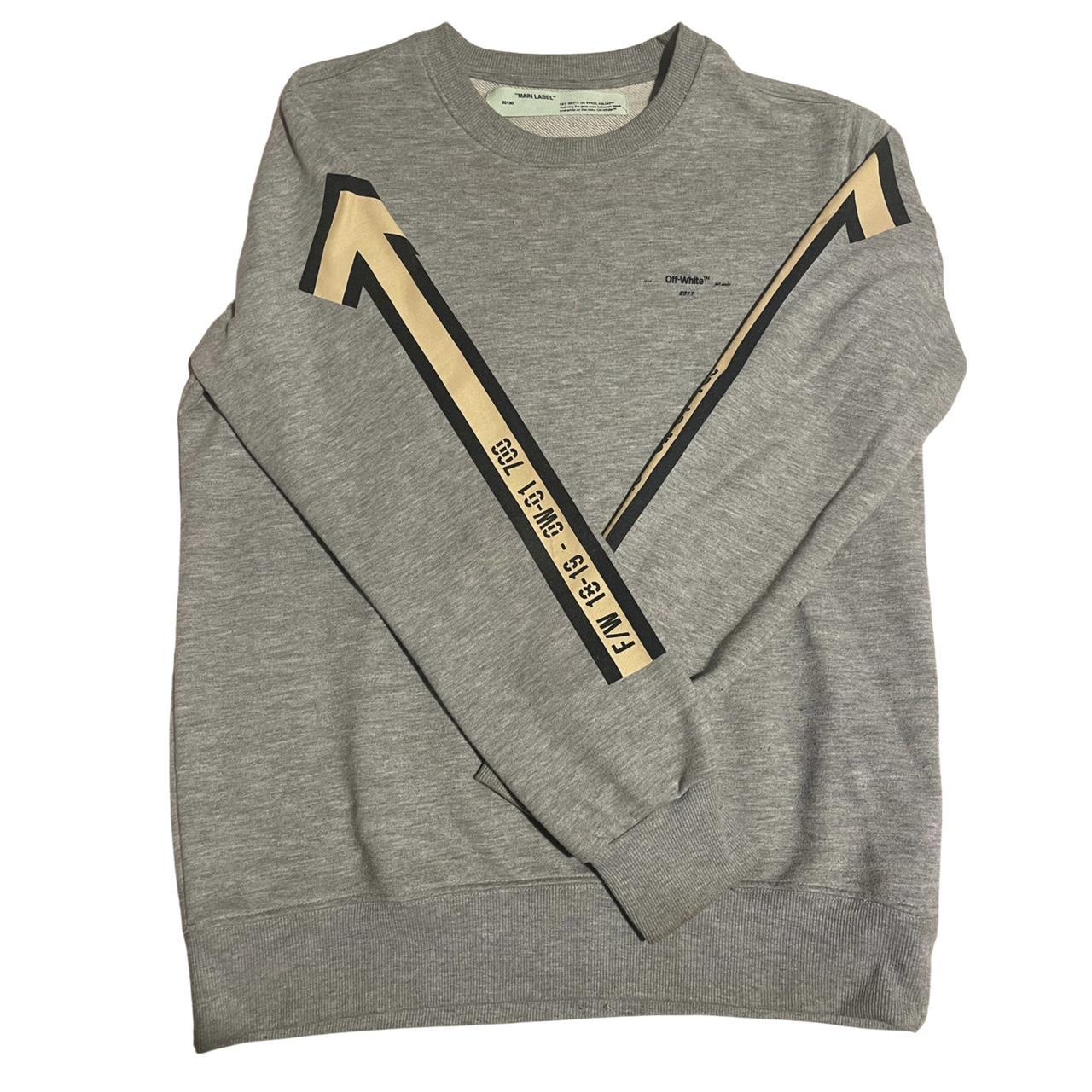 Grey off white jumper best sale