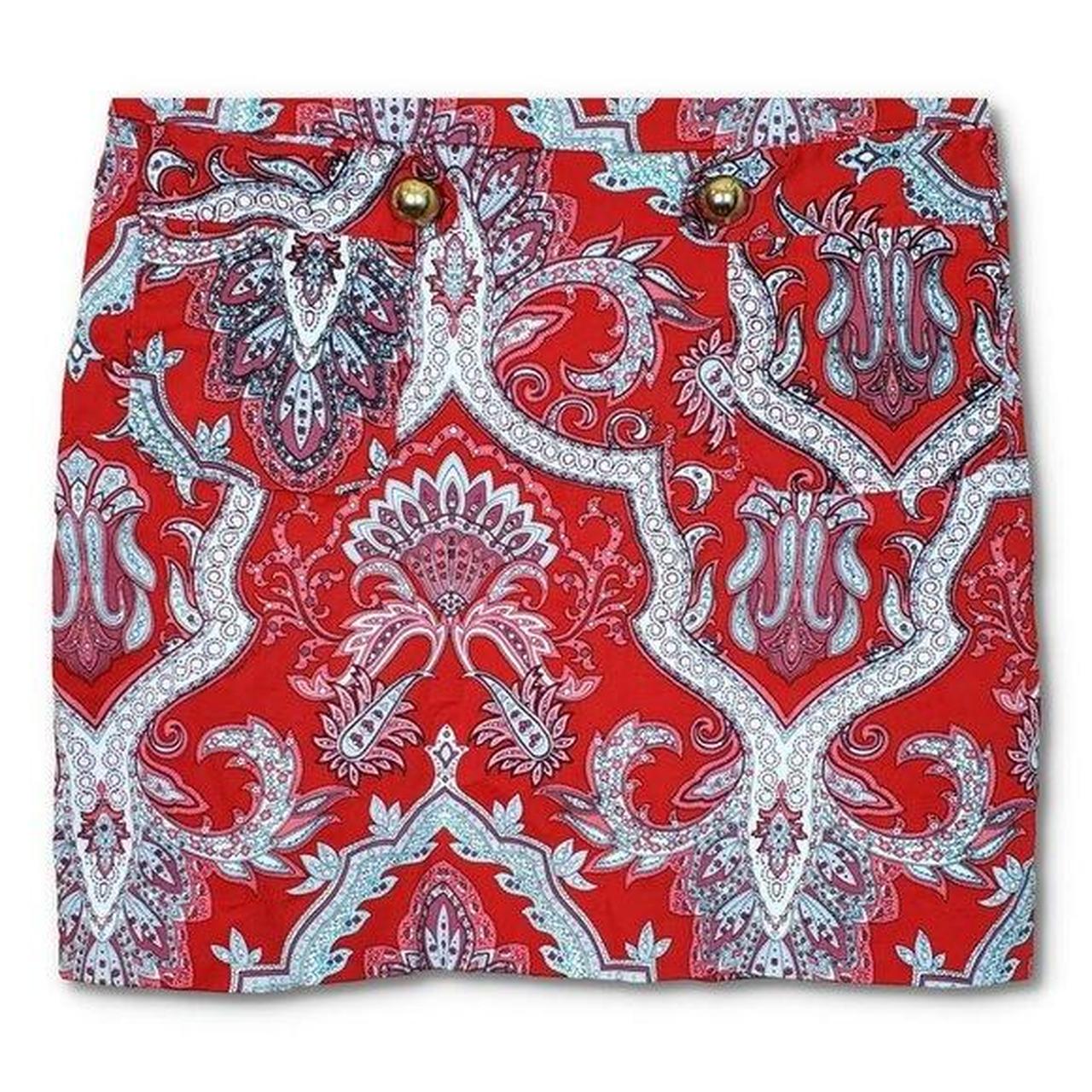 Source Unknown Women's Mini Skirt - Red/White - 2… - image 1