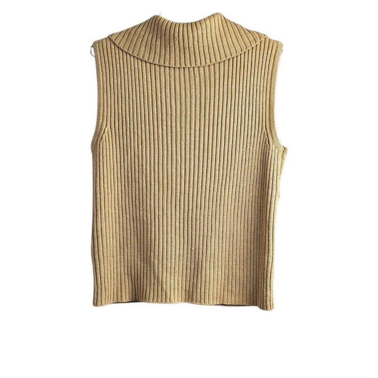 Source Unknown Women's Sweater - Tan/Cream - S – … - image 3