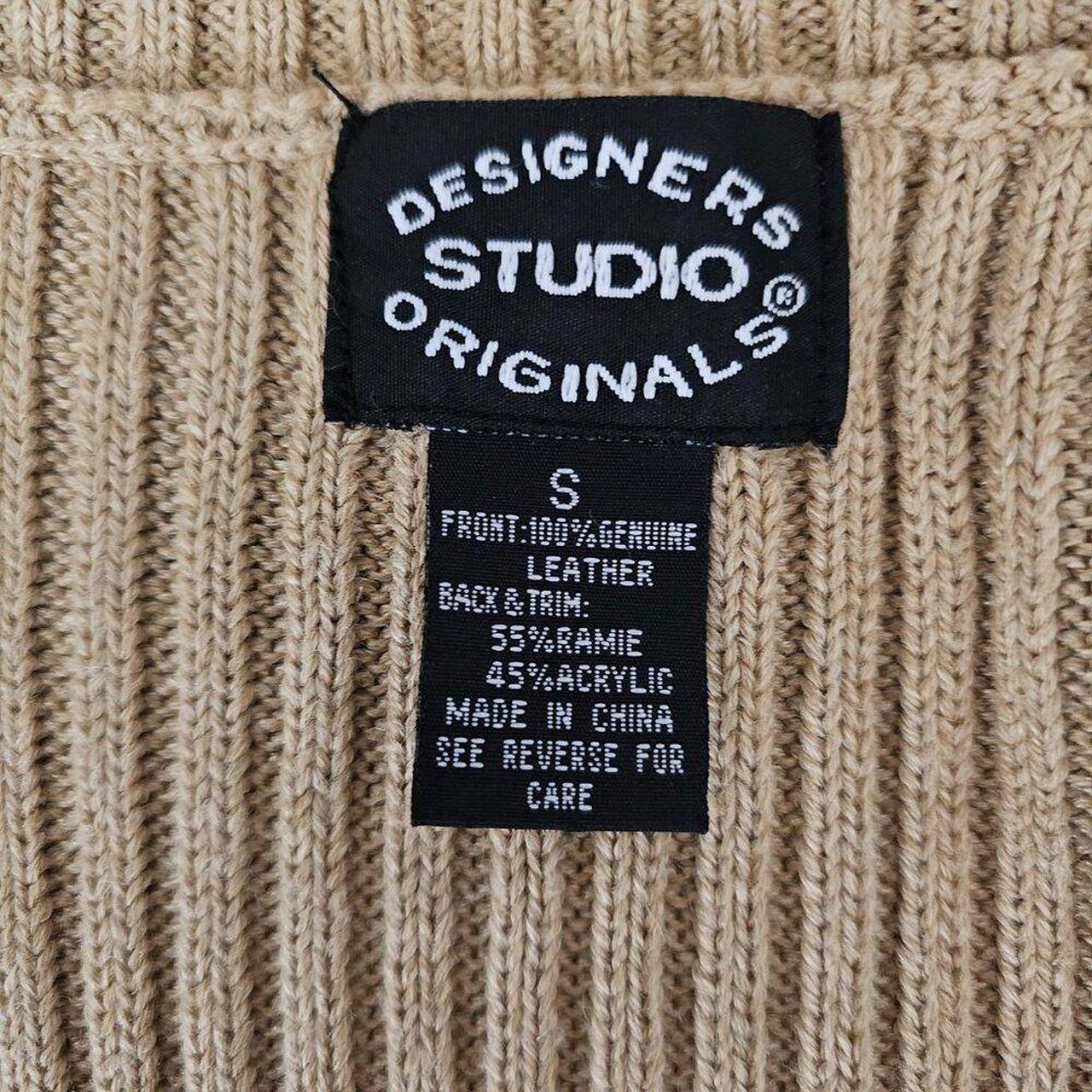 Source Unknown Women's Sweater - Tan/Cream - S – … - image 2