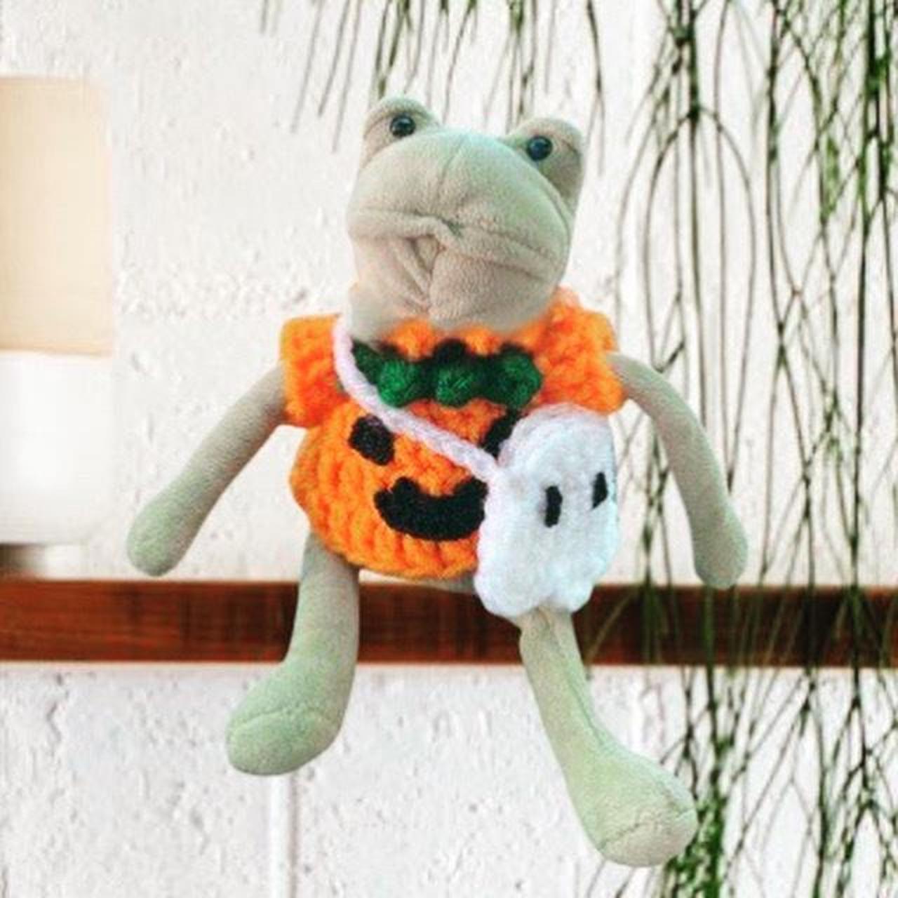 Crochet Outfit for Small Jellycat, Fergus frog not