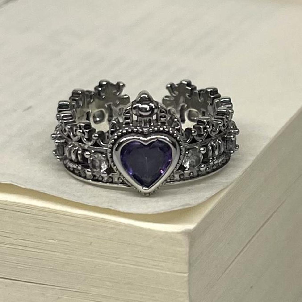 Aliexpress Purple Crown Ring Rose Gold Princess Crown Ring 925