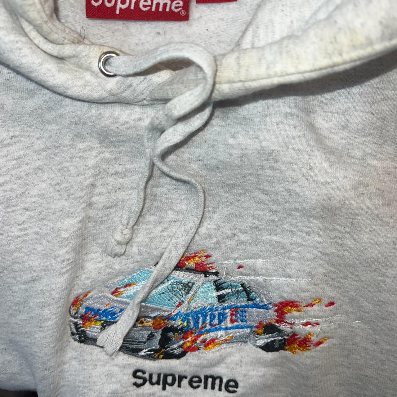 Supreme Cop Car Hooded Sweatshirt, Size: L, Color: Ash...