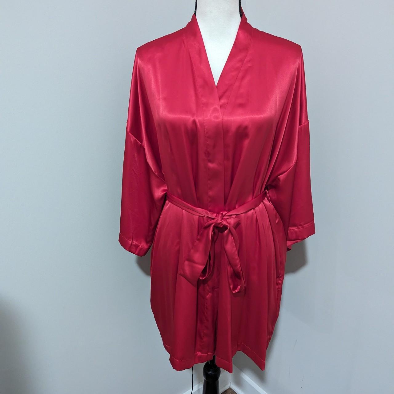 NWT Victoria's secret satin Robe kimono one size.... - Depop