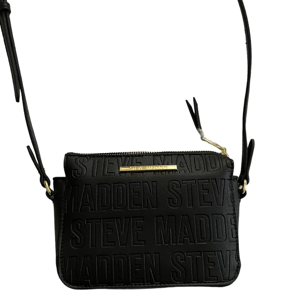 Steve Madden- black crossbody/ shoulder bag - Depop