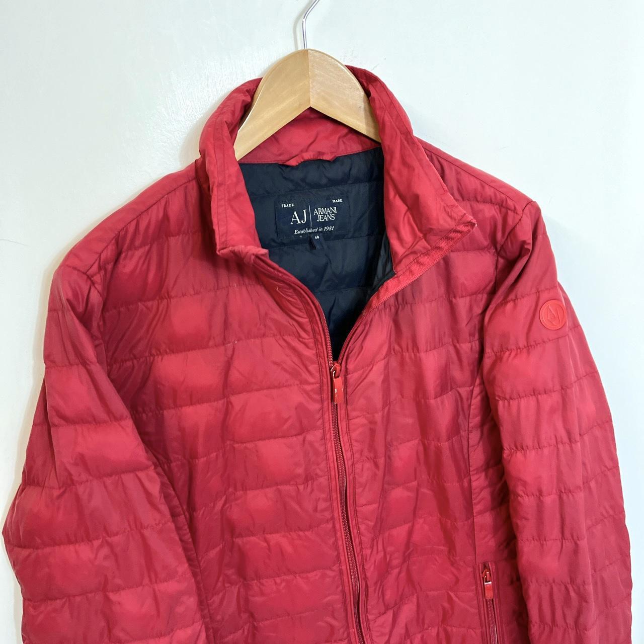 Armani Men's Red Jacket | Depop
