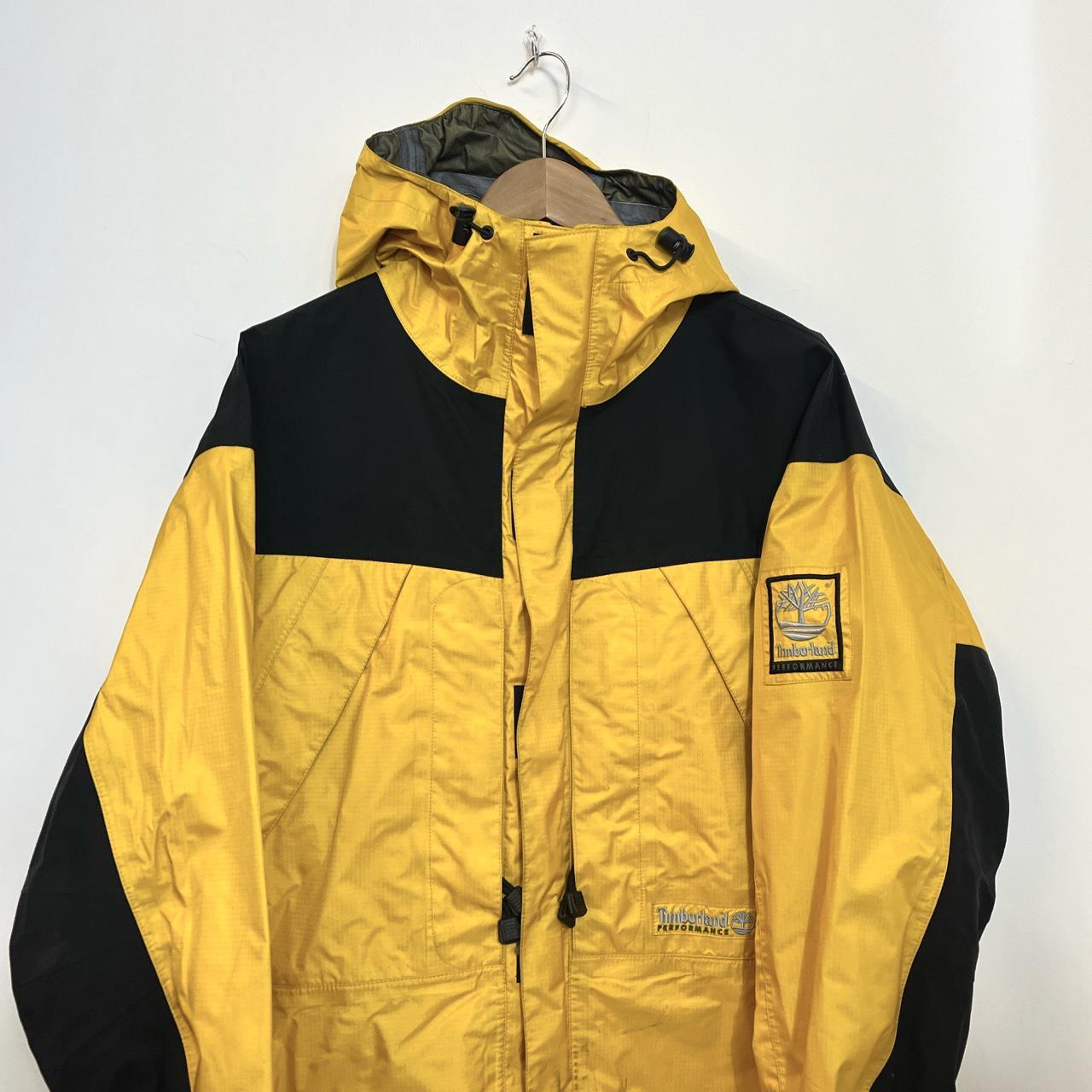 90's Timberland Yellow & Black Goretex Waterproof | Depop