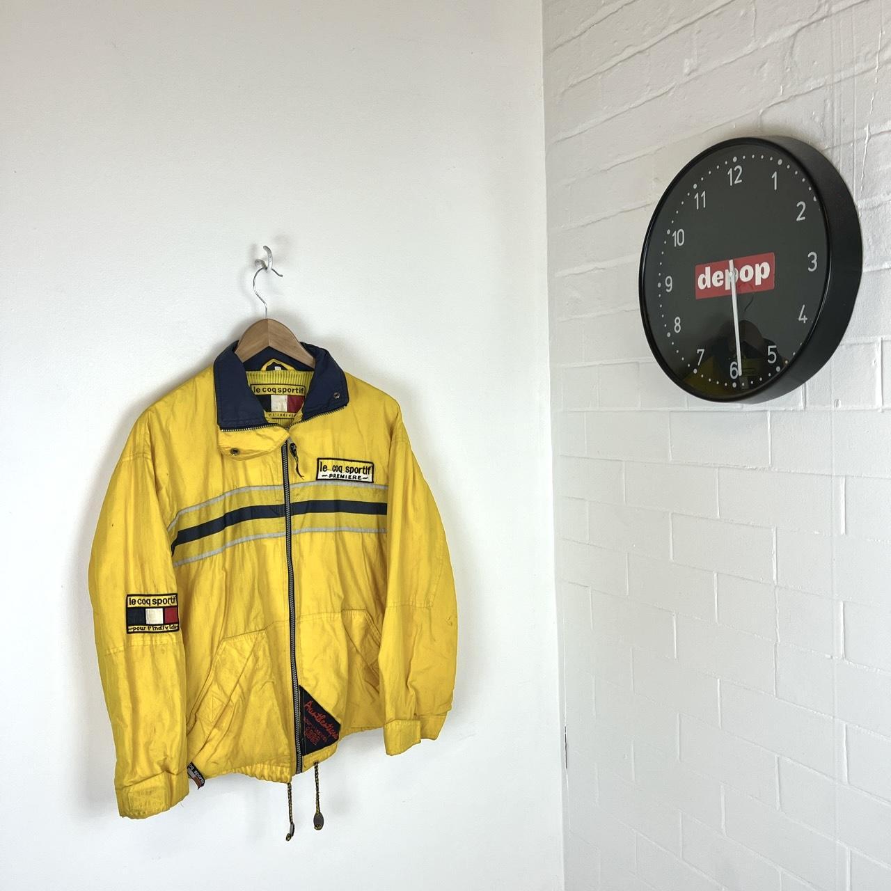 90 s Le Coq Sportif Premier Yellow Windbreaker. Depop