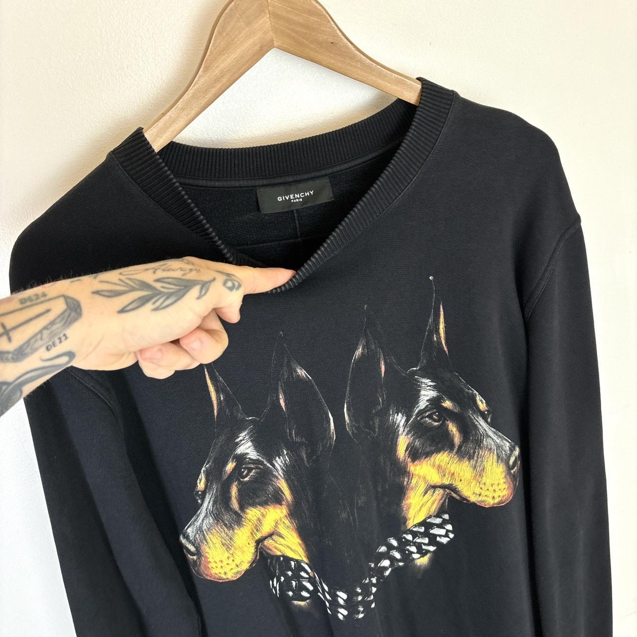 Givenchy Black Doberman Head Swestshirt Size M