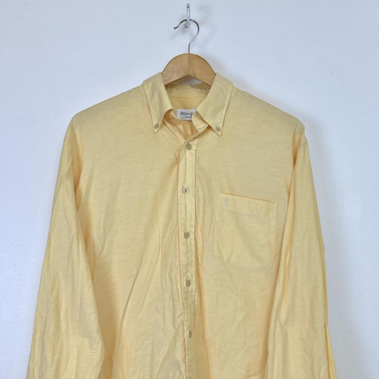 Yves Saint Laurent YSL Pastel Yellow Long Depop