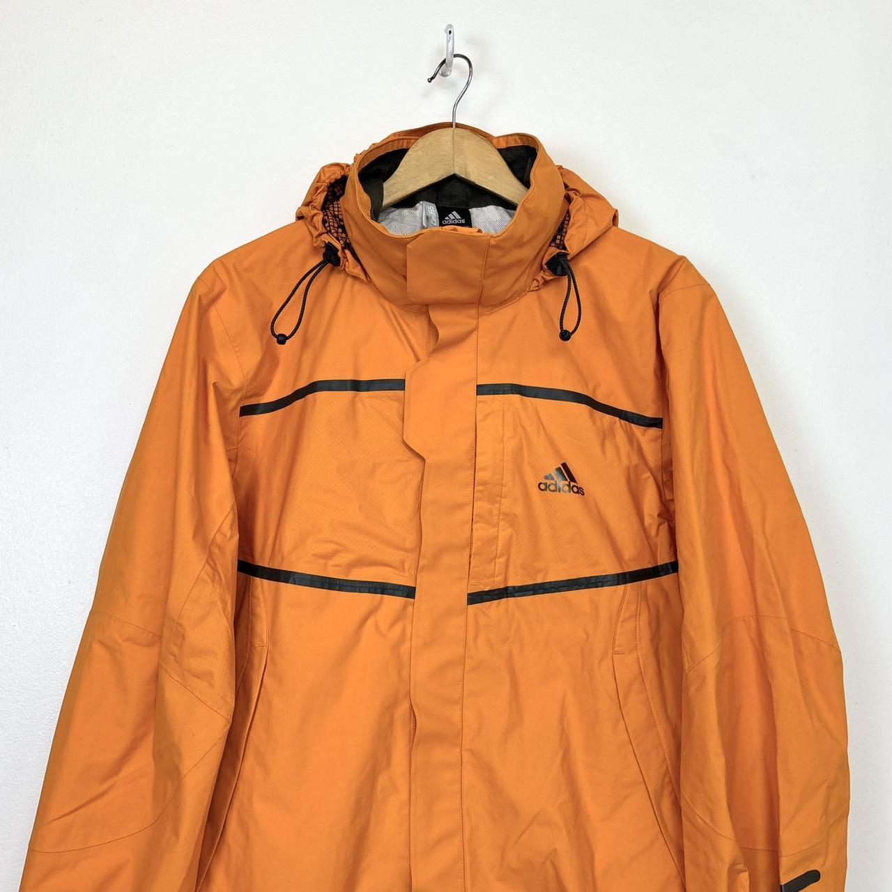 00 s Adidas Sport Orange Windbreaker Jacket Size. Depop